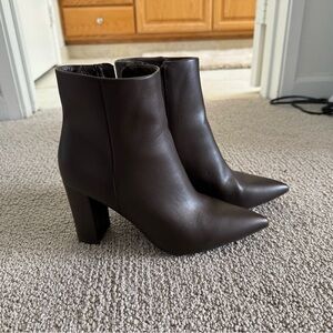 Marc Fisher Dark Brown Ankle Booties